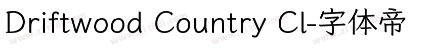 Driftwood Country Cl字体转换